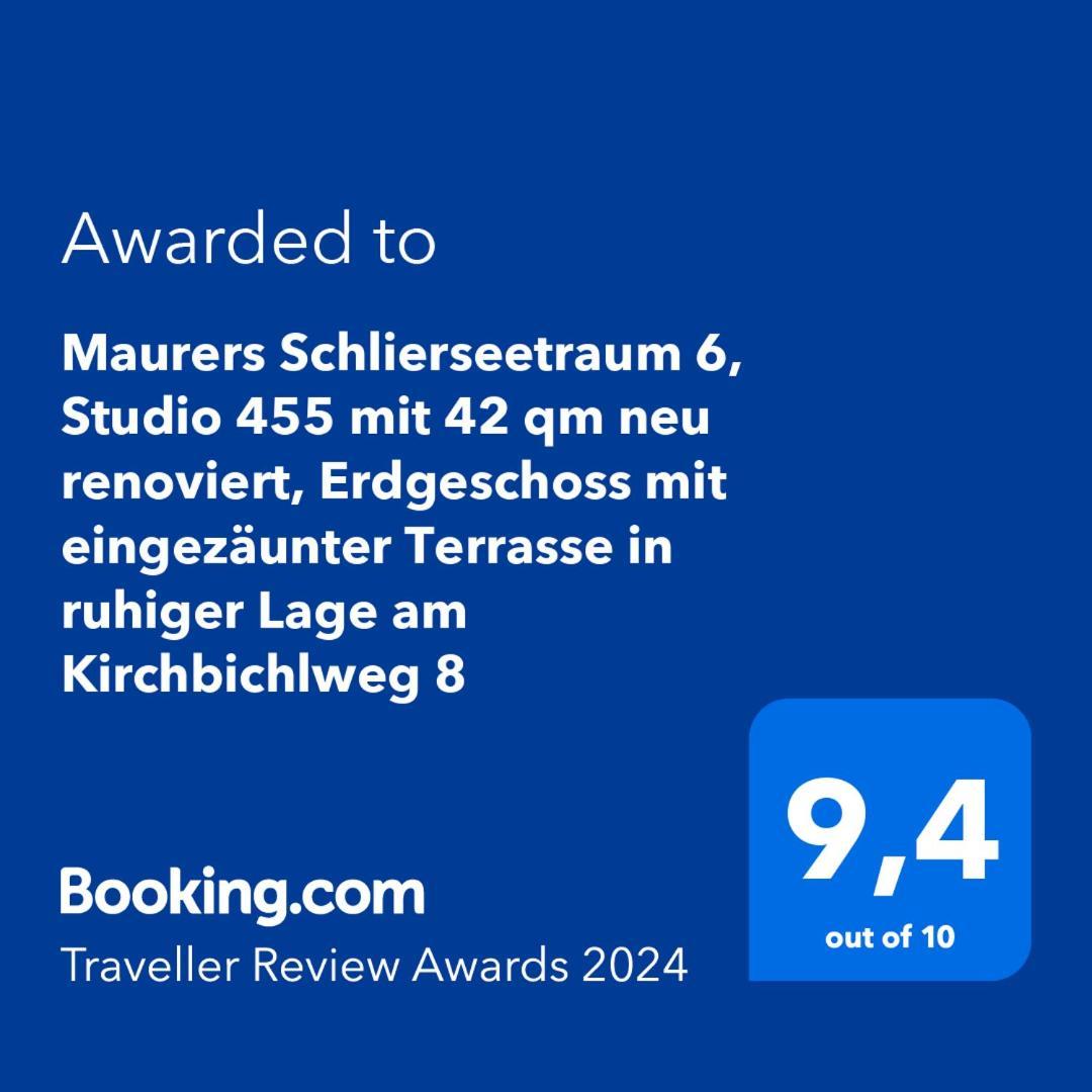 Maurers Schlierseetraum 6, Studio 455 Mit 42 Qm Neu Renoviert, Erdgeschoss Mit Eingezaeunter Terrasse In Ruhiger Lage Am Kirchbichlweg 8 Eksteriør billede